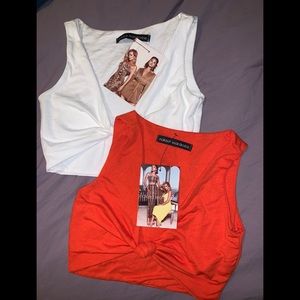 Naked wardrobe knot thinking bout you crop top